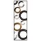 Contemporary Home Living 36" Metallic Geometric Panel Wall Decoration
